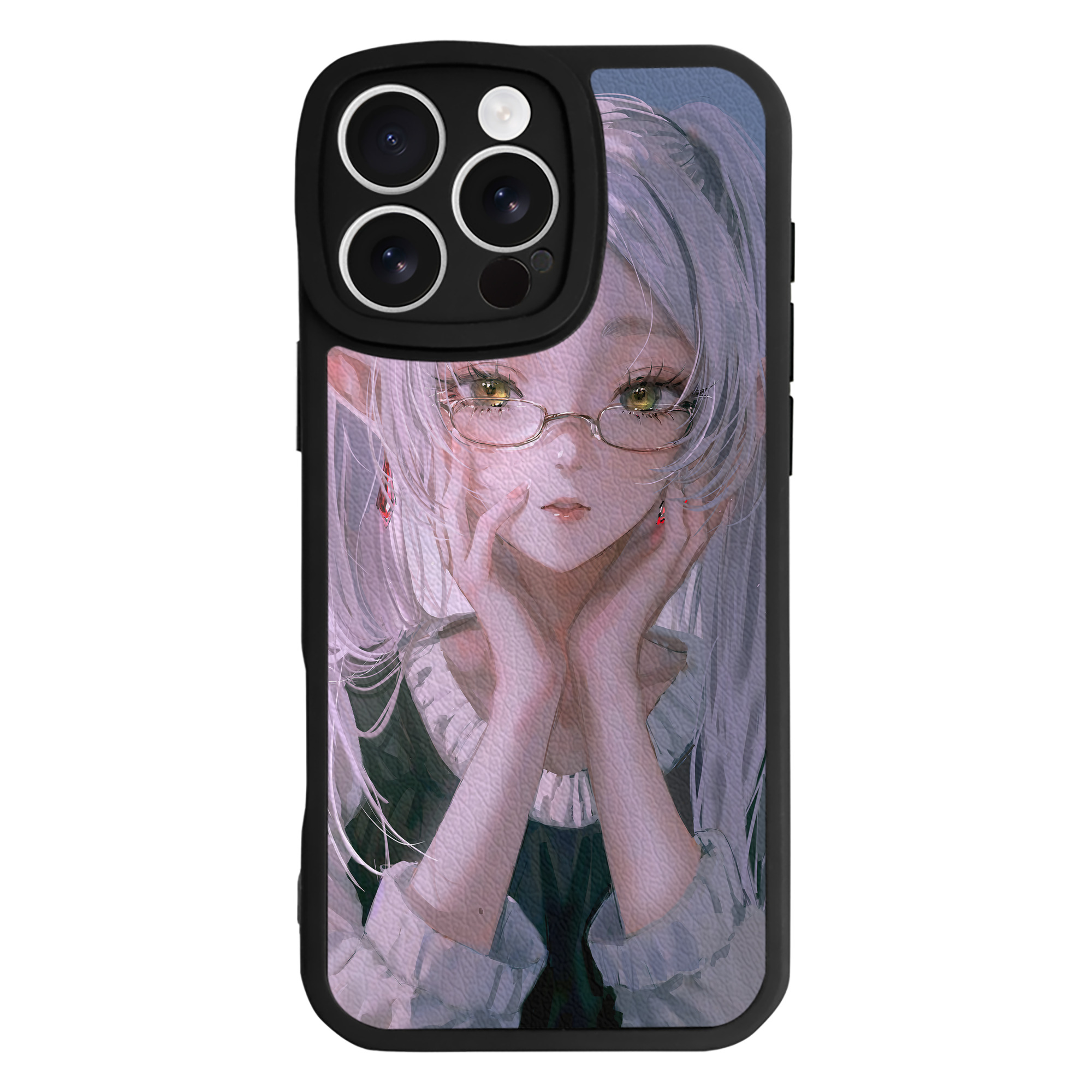 （画像用） 葬送のフリーレン Frieren 【iPhone 16シリーズ対応】シリコンスマホケース（レザー調） 材質：シリコン
